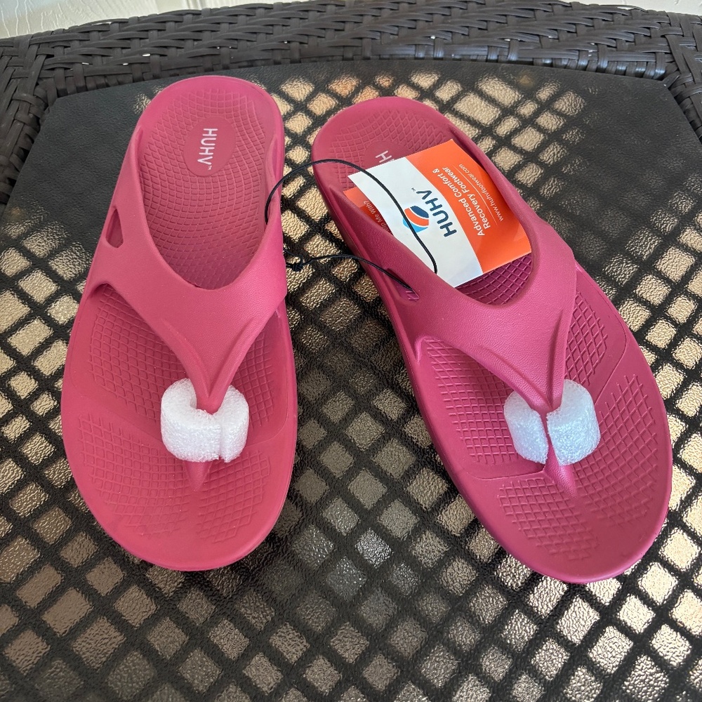 HUHV Original Unisex Recovery Comfort Flip Flop Thong Sandals Size M7/W9